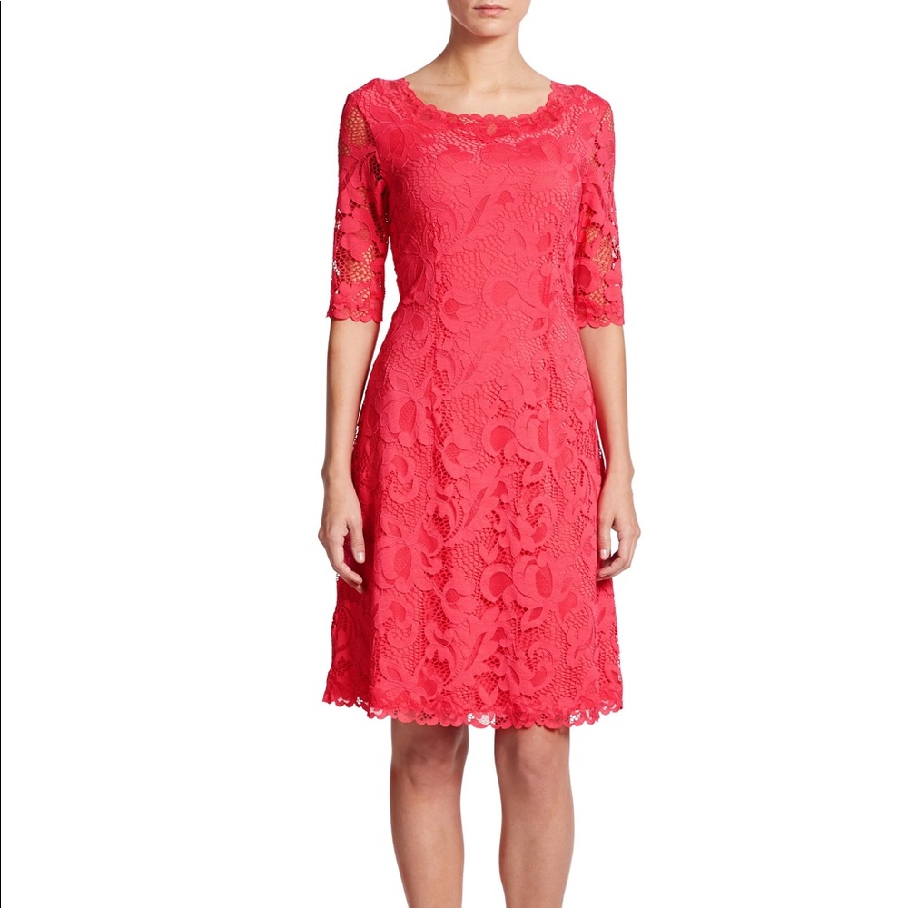 Josie Natori Stretch Lace Dress